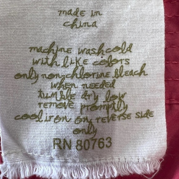 LONDON JEAN FLAT FRONT LOW RISE TAPERED CROP COTTON CARGO PANT PINK SIZE 0 EUC - Picture 8 of 9